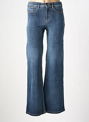 Jean coupe flare stretch taille haute bleu COUTURIST femme