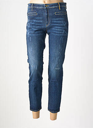 Jeans coupe slim stretch taille normale bleu COUTURIST femme