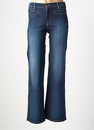Jean coupe flare stretch taille haute bleu COUTURIST femme