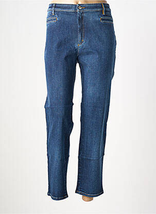 Jeans coupe slim stretch taille normale bleu COUTURIST femme