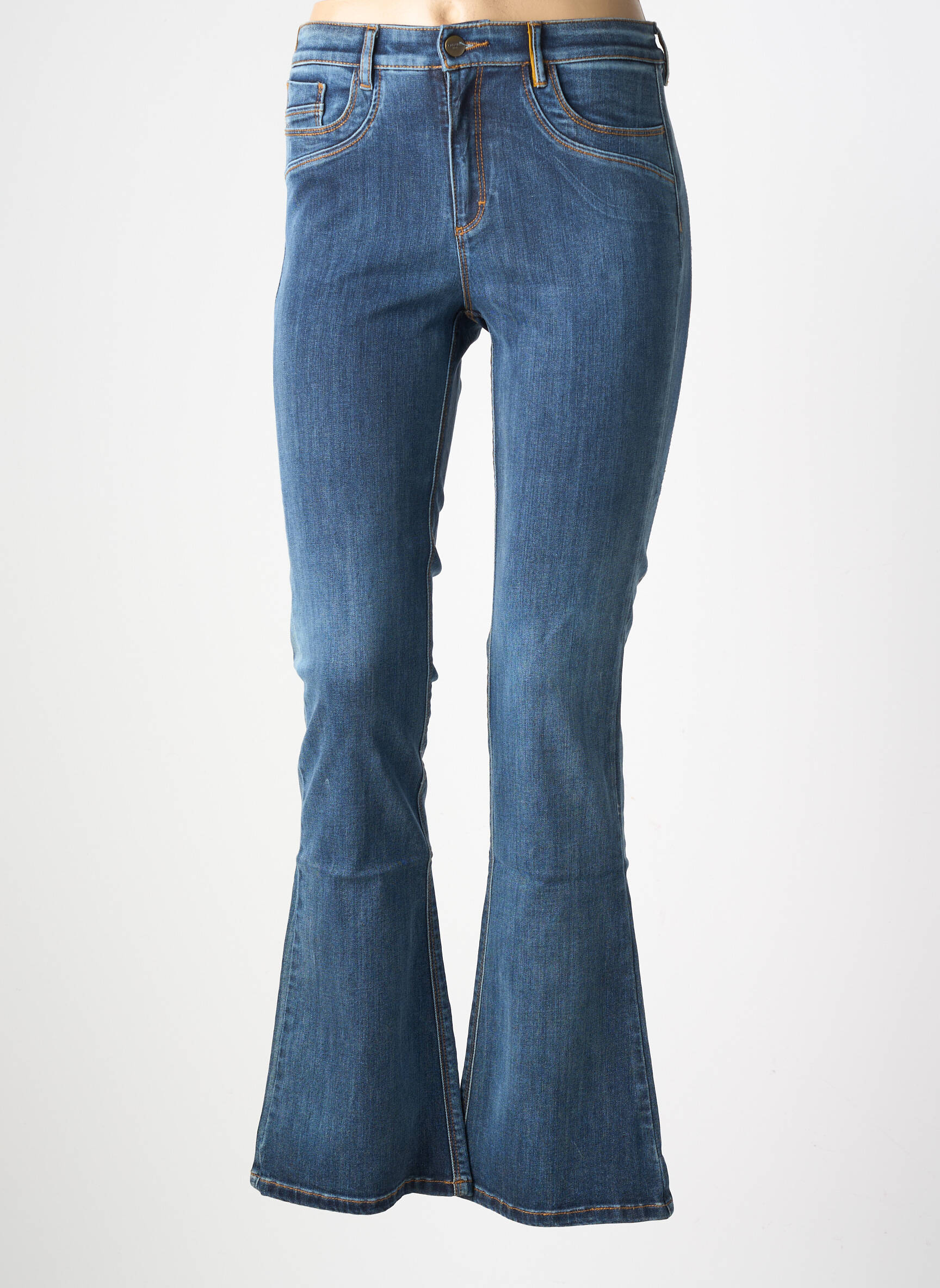 Jean coupe flare stretch taille normale bleu COUTURIST femme