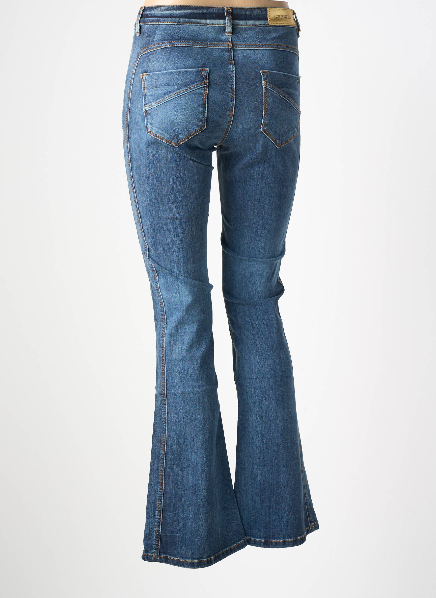 Jean coupe flare stretch taille normale bleu COUTURIST femme