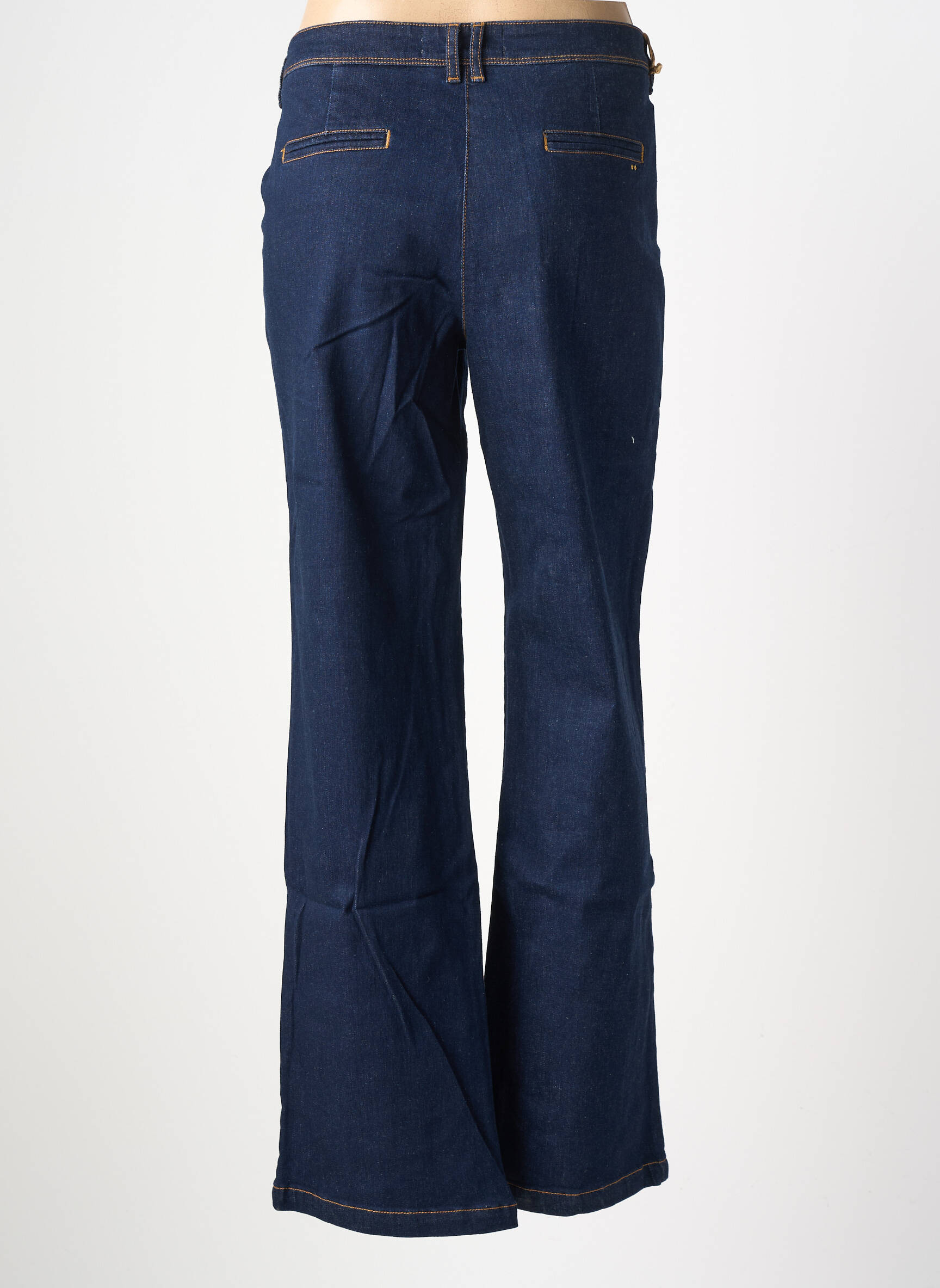 Jeans coupe large stretch taille normale bleu COUTURIST femme