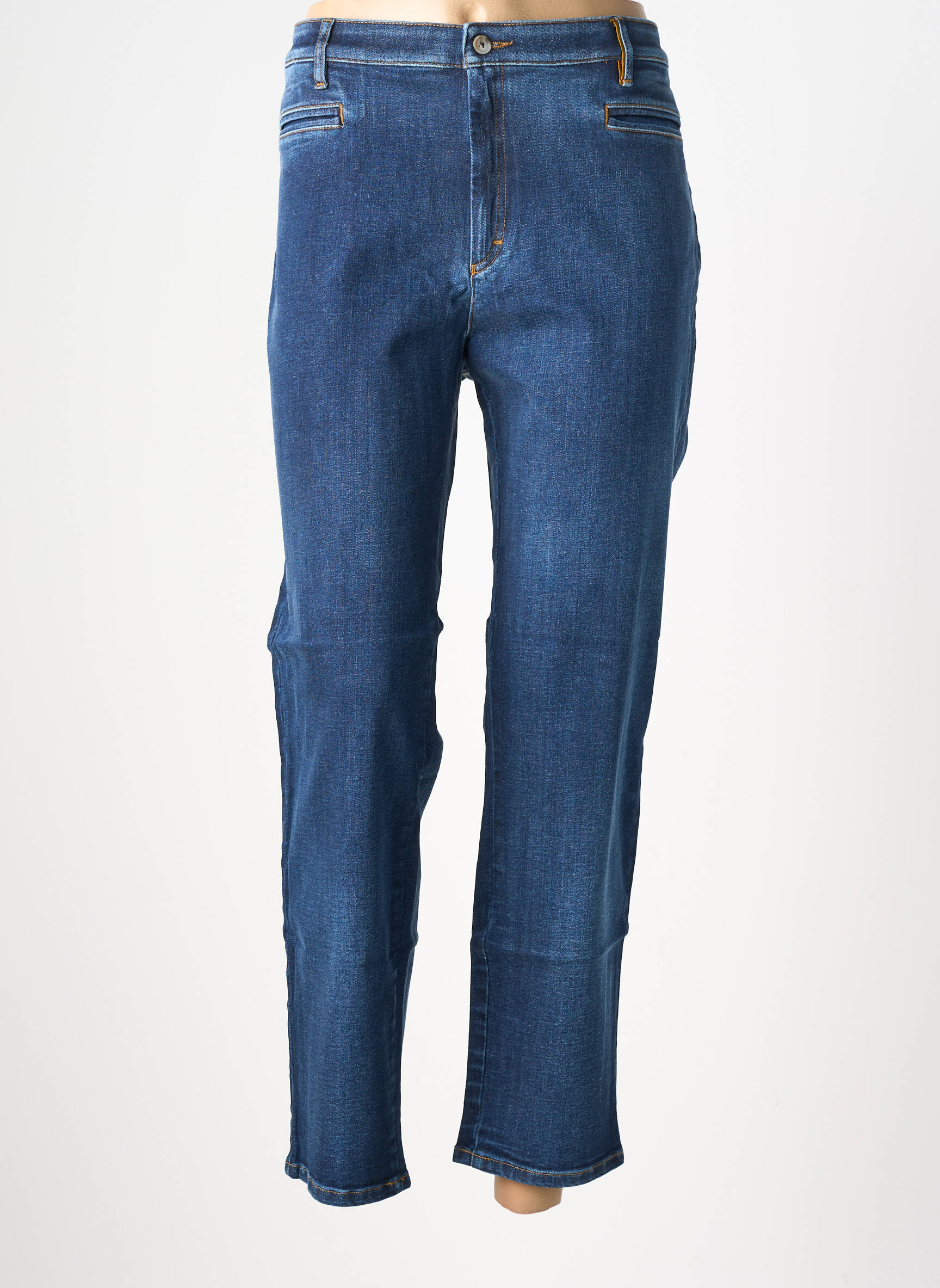 Jeans coupe slim stretch taille normale bleu COUTURIST femme