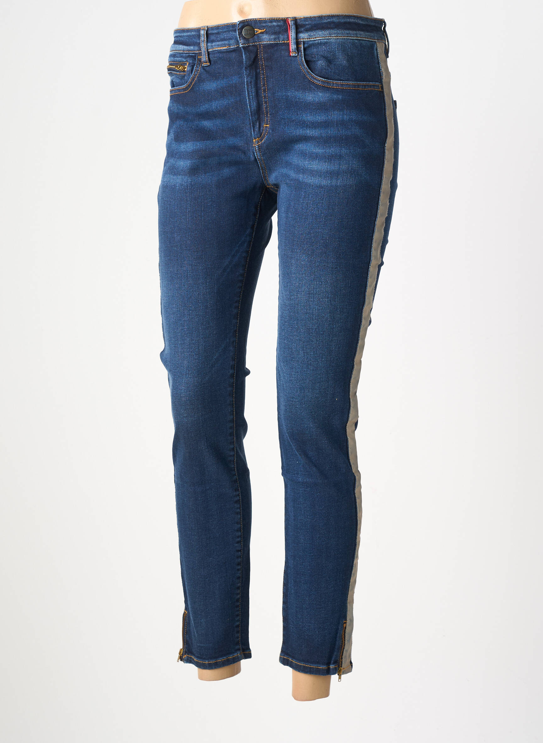 Jeans coupe slim stretch taille normale bleu DENIM &DRESS femme
