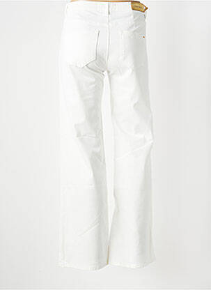 Pantalon large tissage popeline taille normale blanc COUTURIST femme