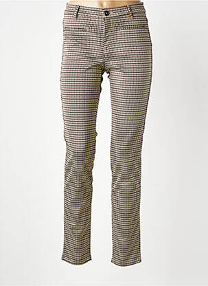 Pantalon slim stretch taille normale beige COUTURIST femme