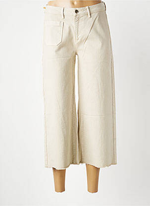 Jeans coupe large stretch taille normale beige COUTURIST femme