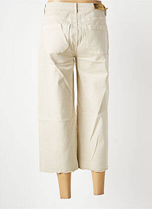 Jeans coupe large stretch taille normale beige COUTURIST femme