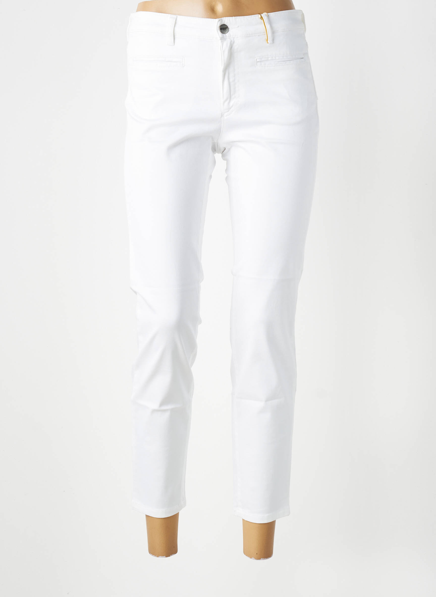 Pantalon 7/8 stretch taille normale blanc COUTURIST femme