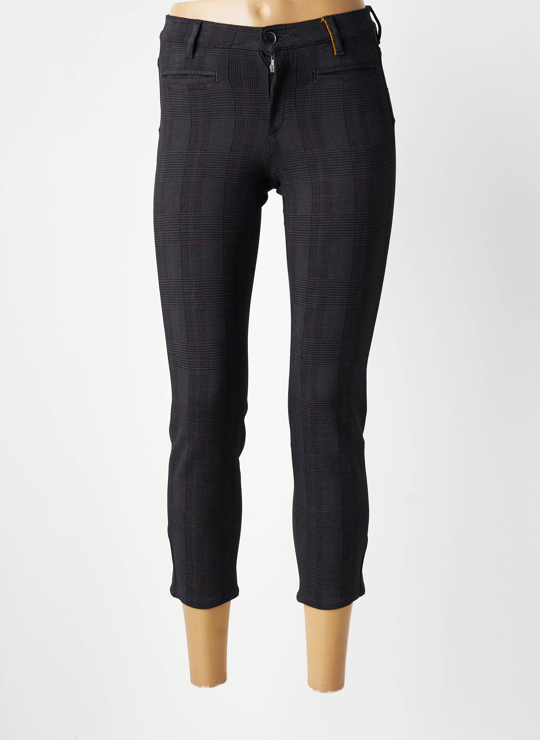 Pantalon 7/8 stretch taille normale gris COUTURIST femme