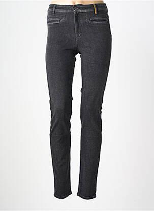 Jeans coupe slim stretch taille haute noir COUTURIST femme