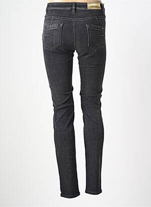 Jeans coupe slim stretch taille haute noir COUTURIST femme