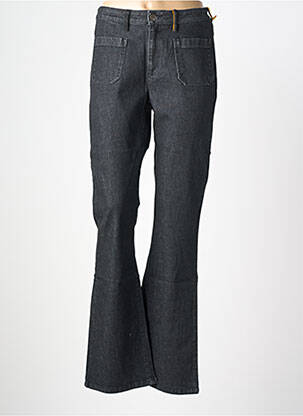 Jean coupe flare stretch taille haute noir COUTURIST femme