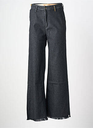 Jeans coupe large stretch taille haute noir COUTURIST femme