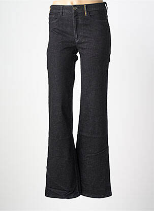 Jean coupe flare stretch taille haute noir COUTURIST femme