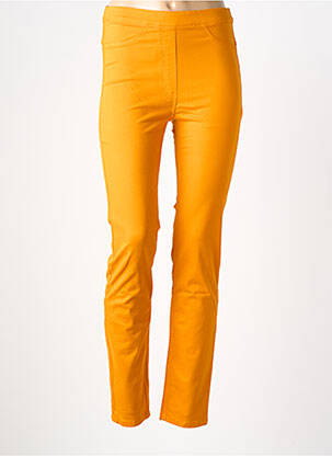 Jegging tissage popeline taille normale orange COUTURIST femme