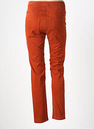Jegging tissage popeline taille normale orange fonce COUTURIST femme