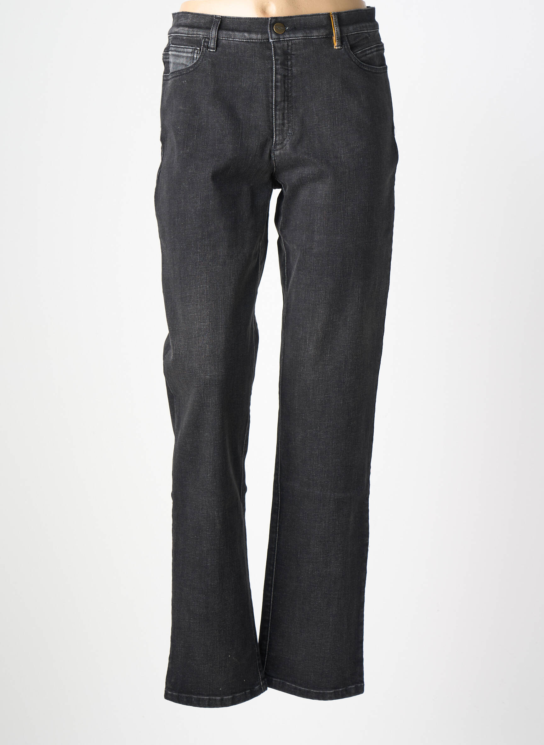Jeans coupe slim stretch taille normale noir COUTURIST femme