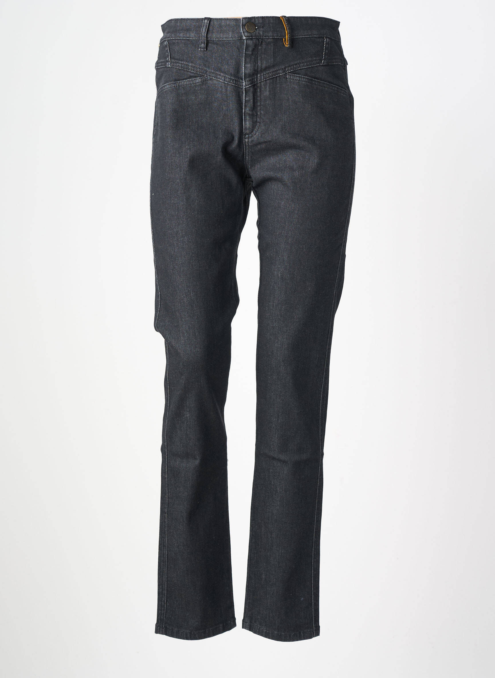 Jeans coupe slim stretch taille normale noir COUTURIST femme
