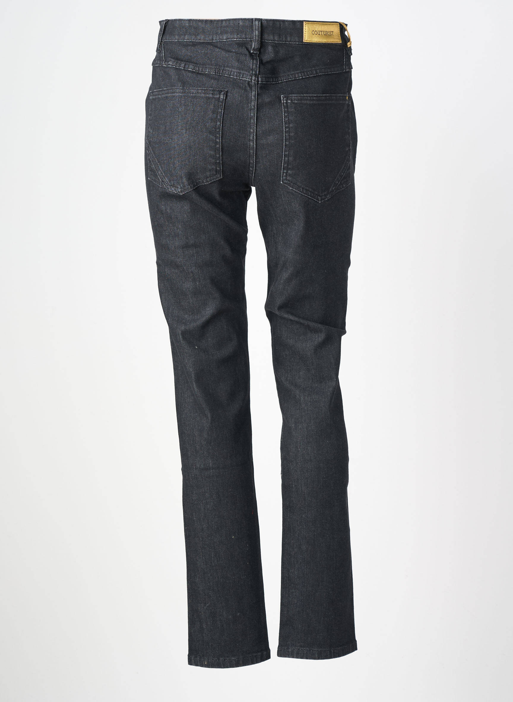Jeans coupe slim stretch taille normale noir COUTURIST femme