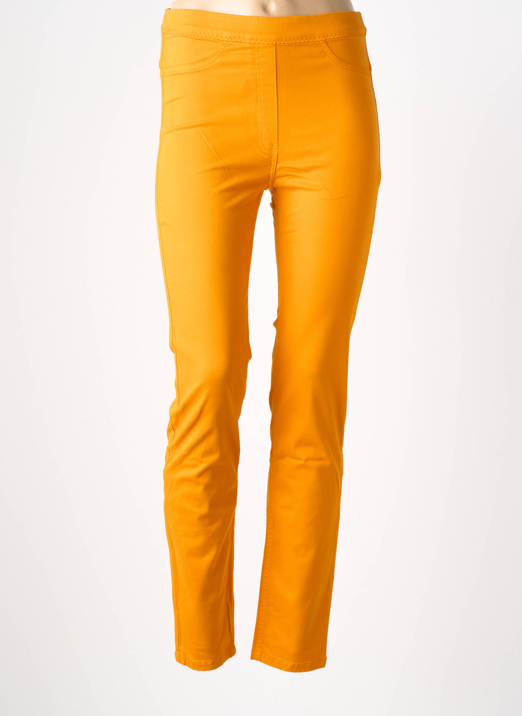 Jegging tissage popeline taille normale orange COUTURIST femme