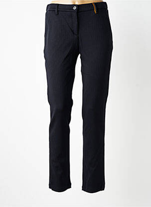 Pantalon chino fermeture zippée sous rabat boutonné taille normale noir COUTURIST femme