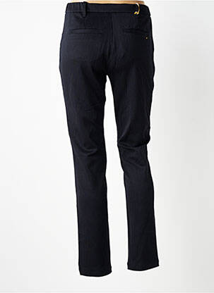 Pantalon chino fermeture zippée sous rabat boutonné taille normale noir COUTURIST femme