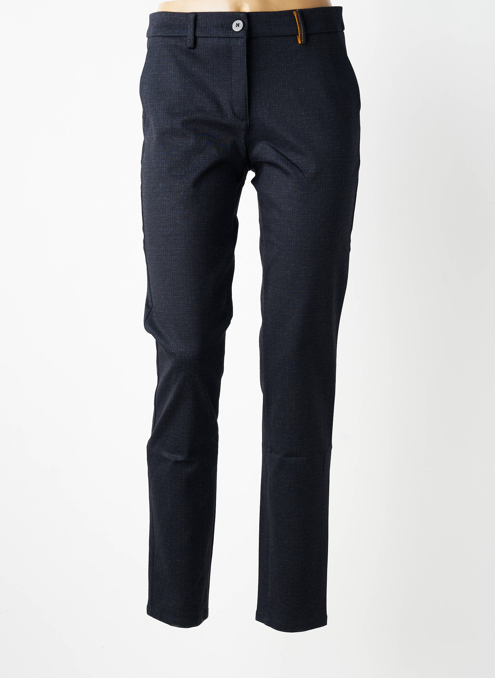 Pantalon chino tissage popeline taille normale gris COUTURIST femme