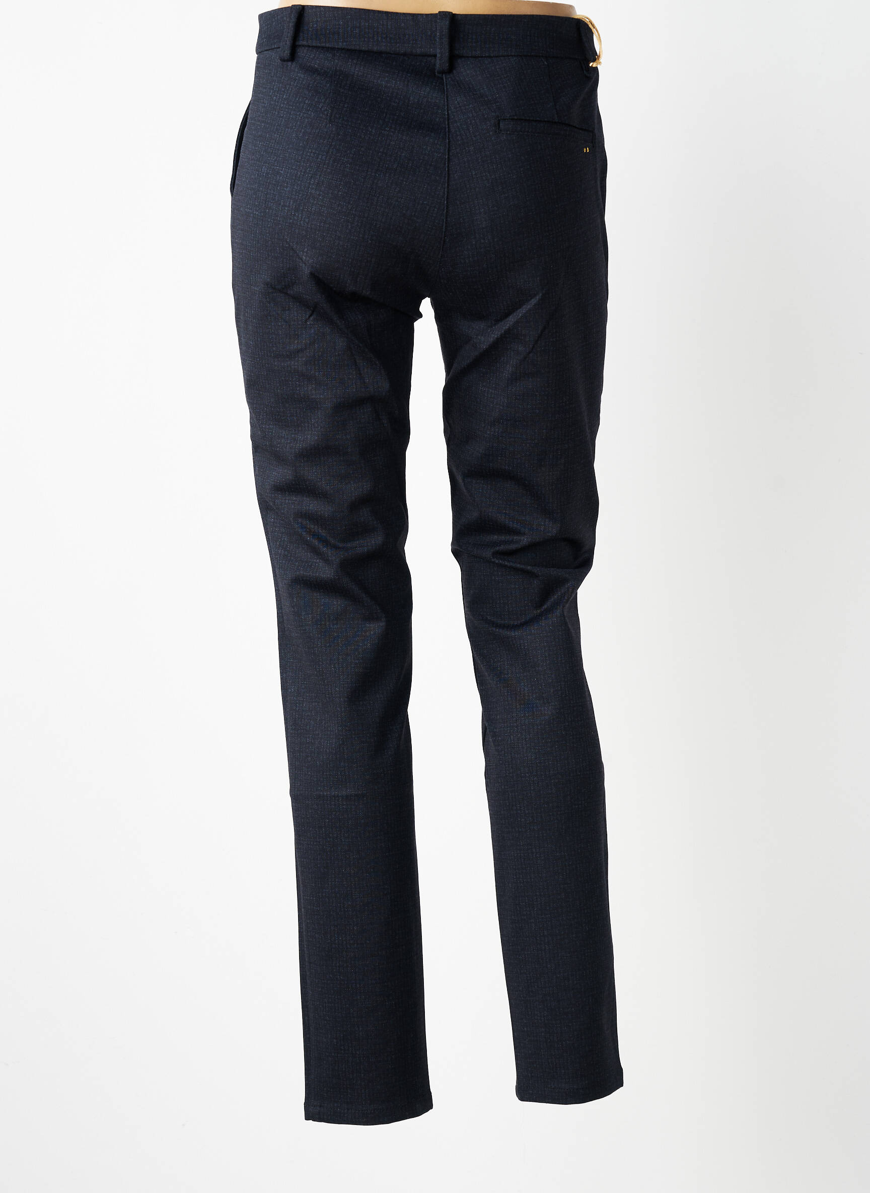 Pantalon chino tissage popeline taille normale gris COUTURIST femme