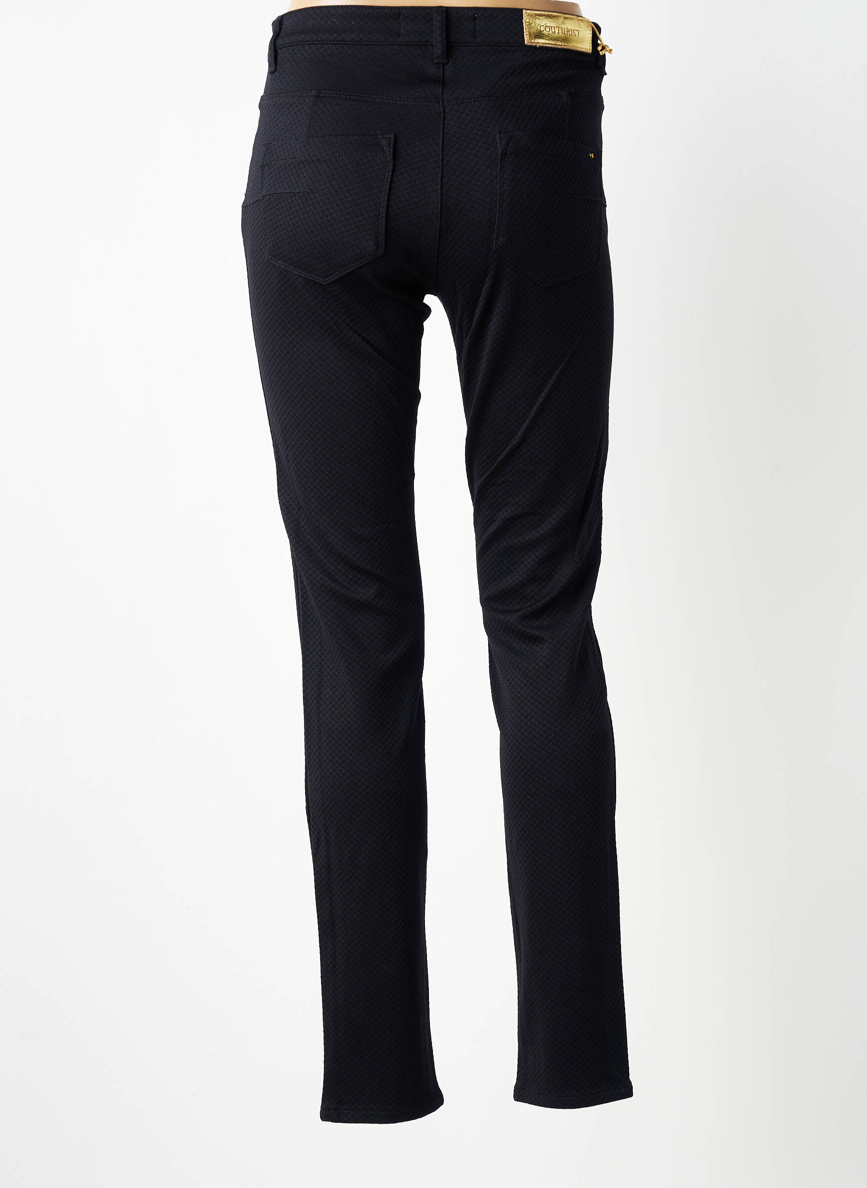 Pantalon slim stretch taille normale noir COUTURIST femme
