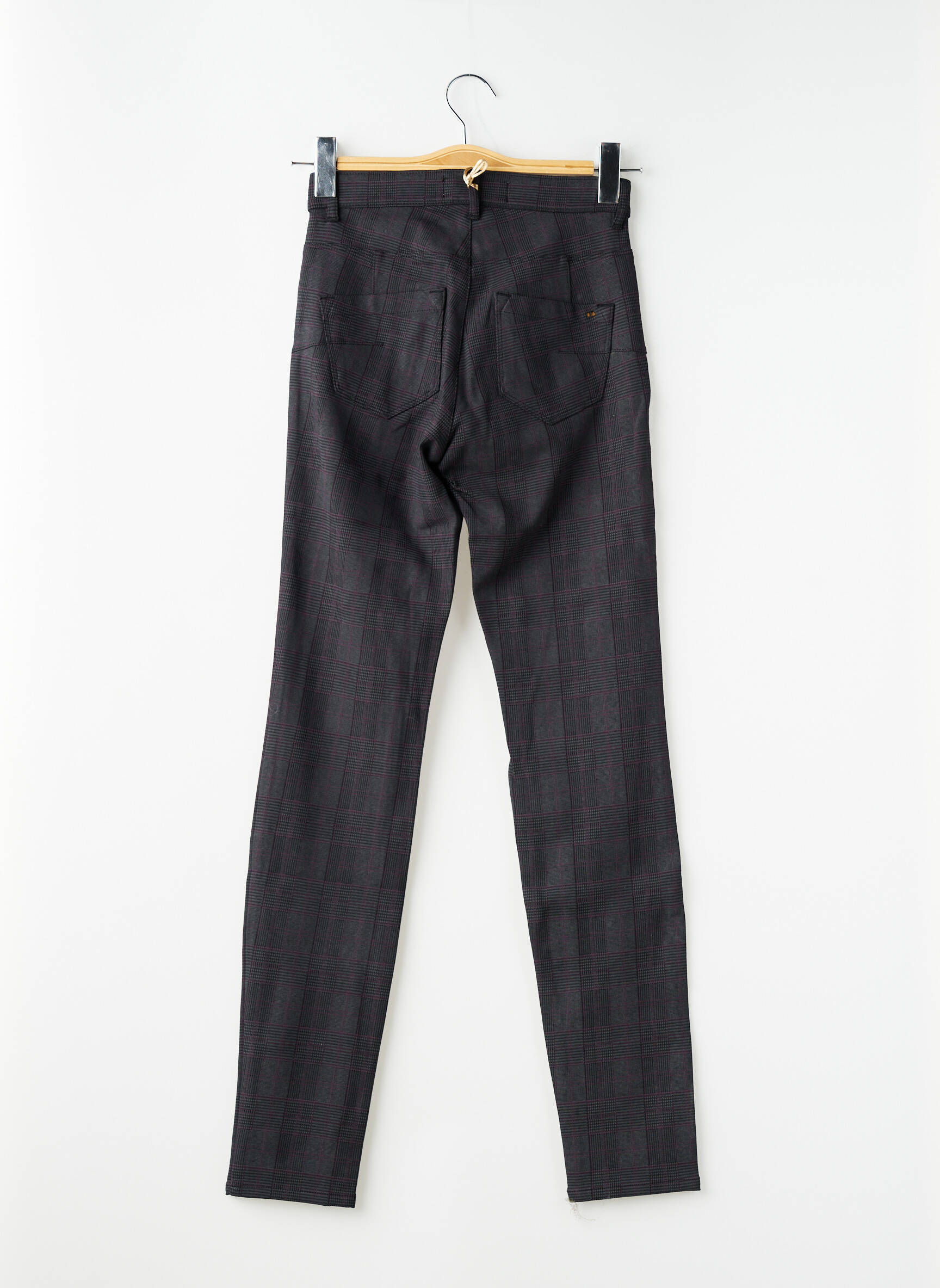 Pantalon slim stretch taille normale gris COUTURIST femme