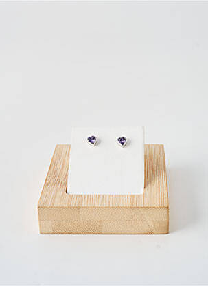 Boucles d’oreilles violet TATA GISELE femme