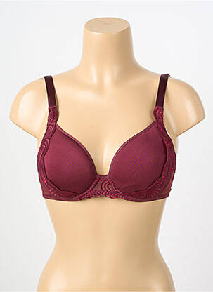Soutien-gorge broderie haut soutien-gorge emboitant rouge SIMONE PERELE femme