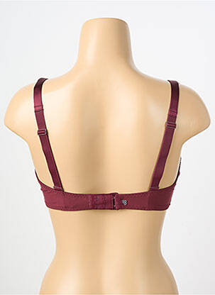 Soutien-gorge effet matière satinée haut soutien-gorge emboitant rouge SIMONE PERELE femme