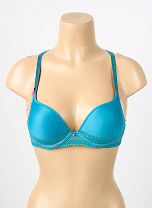 Soutien-gorge bretelle multi position haut soutien-gorge push-up bleu PASSIONATA femme