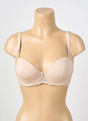 Soutien-gorge effet matière satinée haut soutien-gorge balconnet chair SIMONE PERELE femme