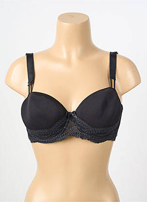 Soutien-gorge effet matière satinée haut soutien-gorge balconnet noir SIMONE PERELE femme