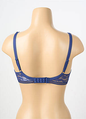 Soutien-gorge effet matière satinée haut soutien-gorge moulé bleu PASSIONATA femme