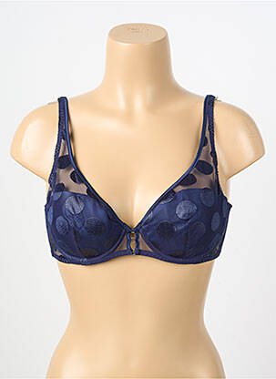 Soutien-gorge légère et transparente haut soutien-gorge emboitant bleu IMPLICITE femme