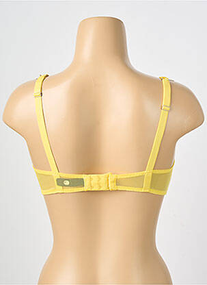 Soutien-gorge légère et transparente haut soutien-gorge emboitant jaune IMPLICITE femme