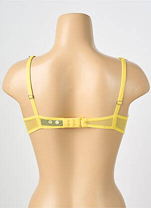 Soutien-gorge légère et transparente haut soutien-gorge moulé jaune IMPLICITE femme
