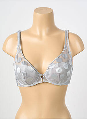 Soutien-gorge légère et transparente haut soutien-gorge moulé gris IMPLICITE femme