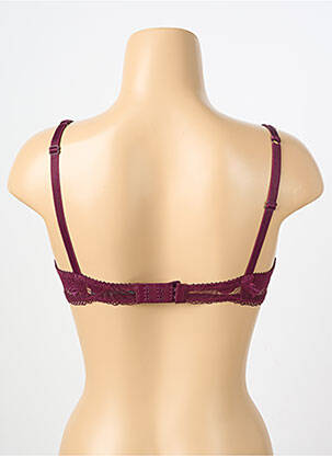Soutien-gorge effet matière satinée haut soutien-gorge moulé violet IMPLICITE femme