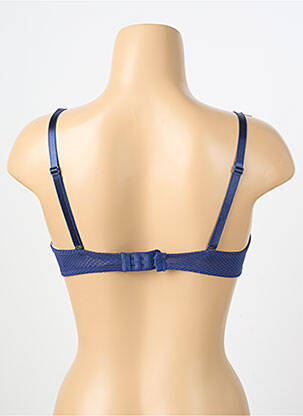 Soutien-gorge effet matière satinée haut soutien-gorge moulé bleu PASSIONATA femme