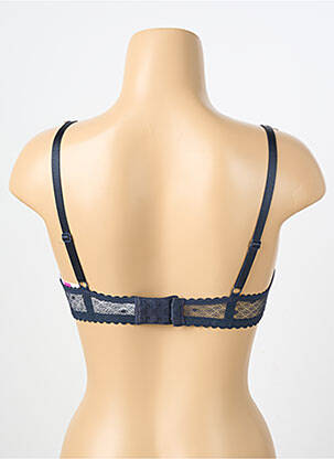 Soutien-gorge effet matière satinée haut soutien-gorge moulé bleu PASSIONATA femme