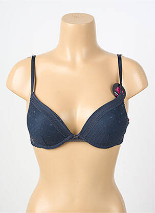 Soutien-gorge tissage dentelle haut soutien-gorge moulé bleu PASSIONATA femme