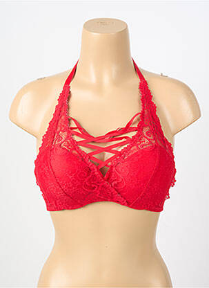 Soutien-gorge haut soutien-gorge push-up haut soutien-gorge push-up rouge VALEGE femme
