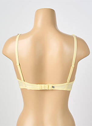 Soutien-gorge effet matière satinée haut soutien-gorge avec mousse de rembourrage amovible jaune SIMONE PERELE femme