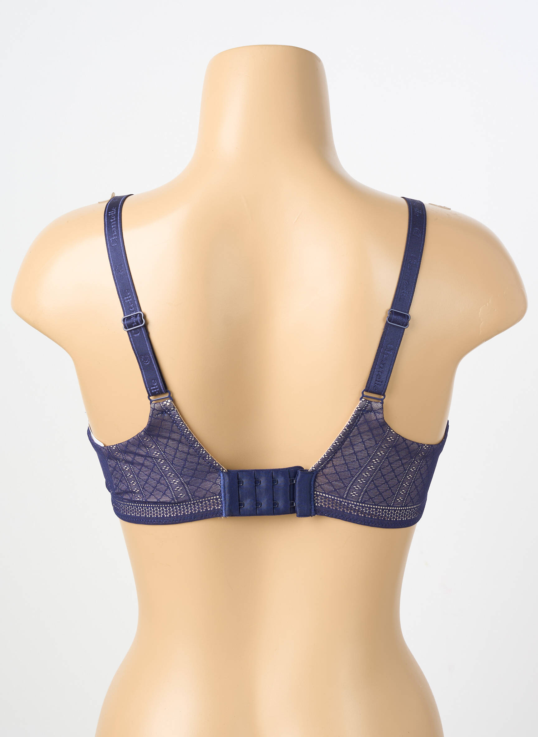 Soutien-gorge effet matière satinée haut soutien-gorge moulé bleu CHANTELLE femme